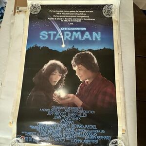 1984 STARMAN ROLLED ORIGINAL 27x41 MOVIE POSTER JOHN CARPENTER‎ JEFF BRIDGES